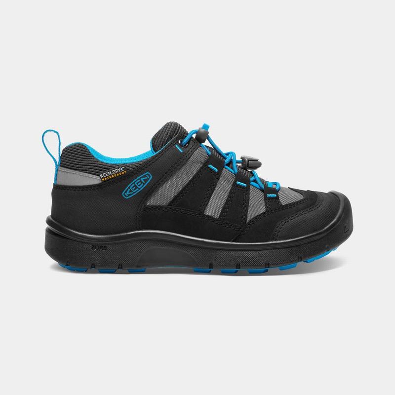 Keen Hikeport Waterproof Kids Sneakers Black/Blue NZ Sale (8102-GIHEP)